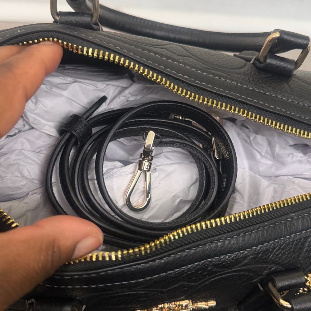 Rowan Large Satchel Bag In Signature Leather - Picture 8 of 9